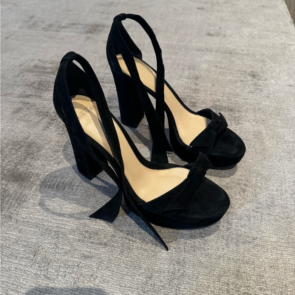 Alexandre Birman CLARITA BLOCK 90 SUEDE BLACK